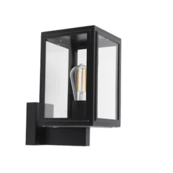 Qazqa wandlamp sutton zwart e27
