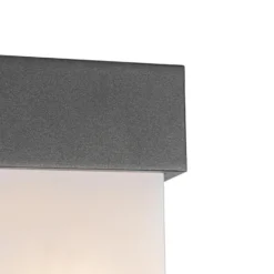 Qazqa wandlamp tide grijs e27