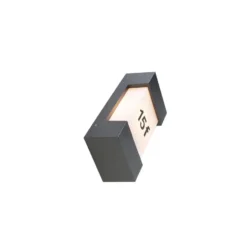 Qazqa wandlamp tide grijs e27