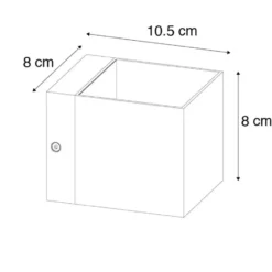 Qazqa wandlamp transfer zwart