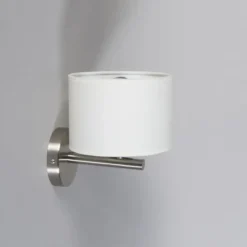Qazqa wandlamp vt wit e27