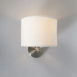 Qazqa wandlamp vt wit e27