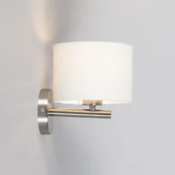 Qazqa wandlamp vt wit e27