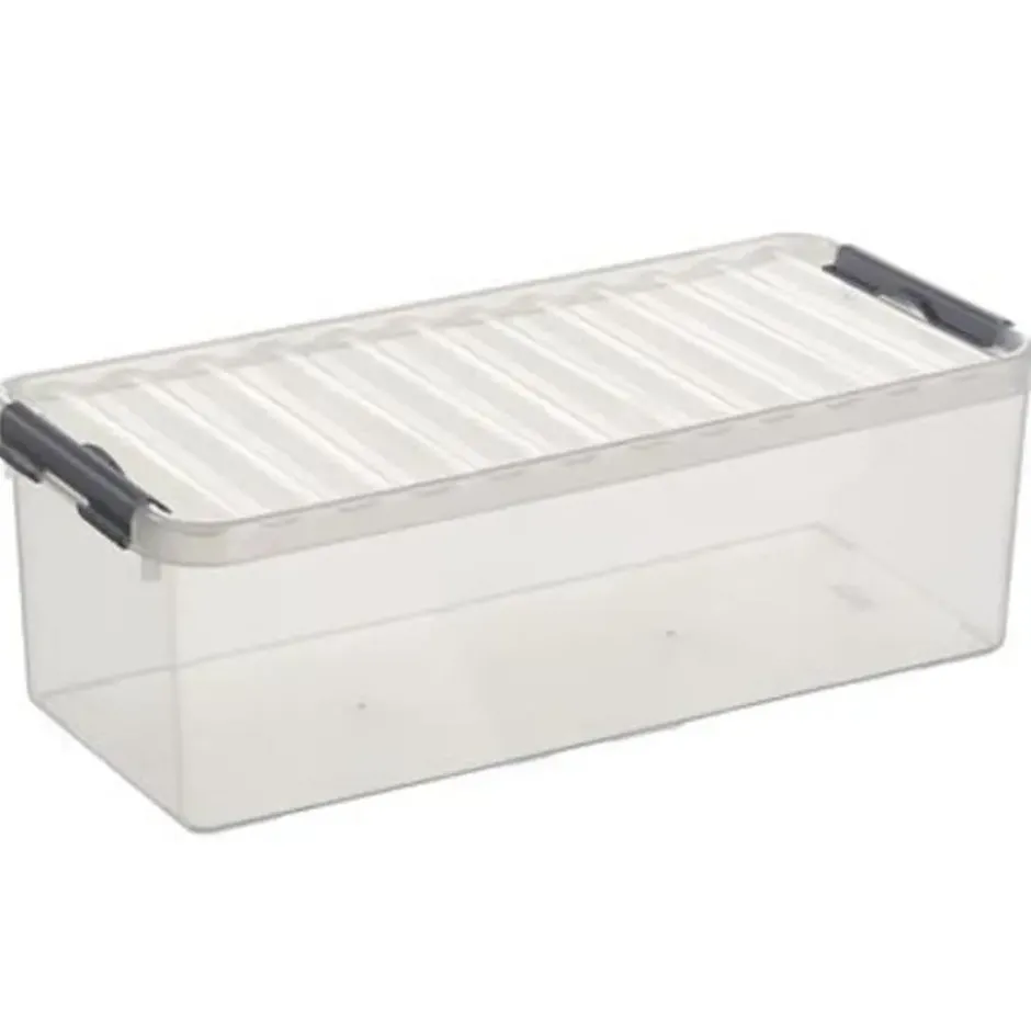 Q-line opbergbox 9,5L transparant metaal