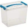 Q-line opbergbox 9L transparant blauw