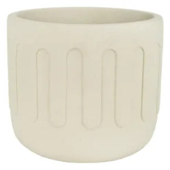 QUVIO Bloempot - Drips - Beton - Beige