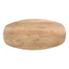 QUVIO Eettafel Sofia– Deens ovaal – 180x90 cm – Kruispoot – Naturel