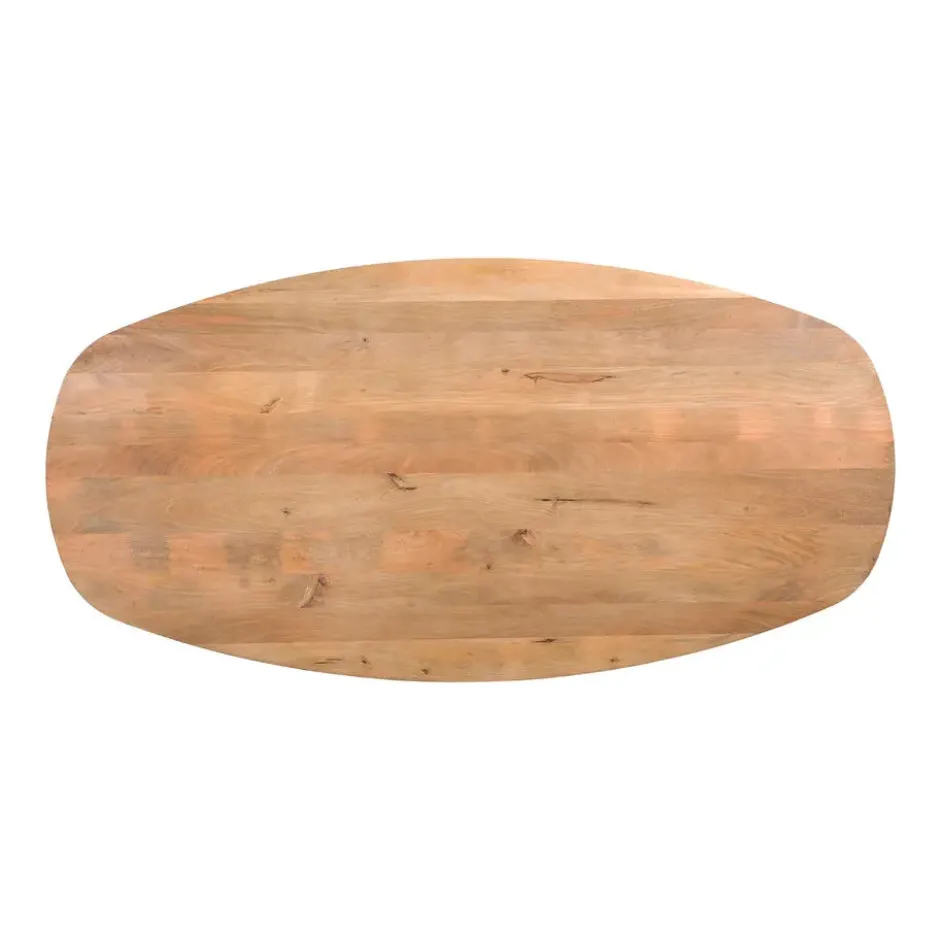 QUVIO Eettafel Sofia – Deens ovaal – 220x110 cm – Naturel