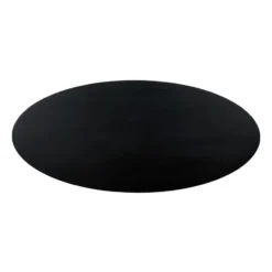 QUVIO Eettafel Sofia – Ovaal – 220x100 cm – Kruispoot – Zwart