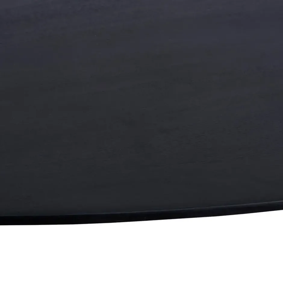 QUVIO Eettafel Sofia – Ovaal – 180x90 cm – Kruispoot – Zwart