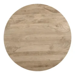 QUVIO Eettafel Sofia - Rond - Ø130 - Kruispoot - Naturel