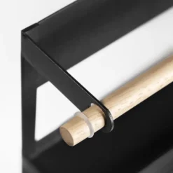 QUVIO Keukenrekje metaal met magneet - Zwart