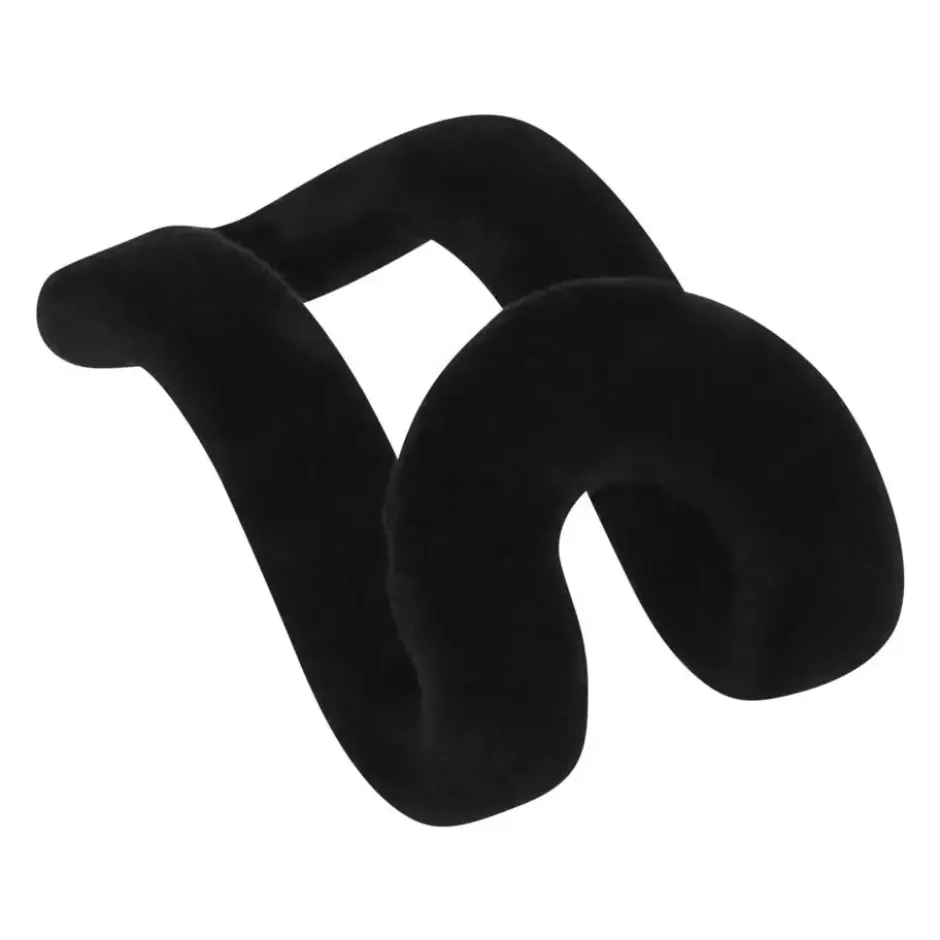 QUVIO Kledinghanger organizer - Set van 10 - Zwart