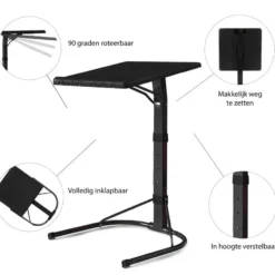 QUVIO Laptop bijzet tafel groot