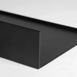 QUVIO Metalen muur plank - Zwart - 60 cm