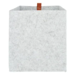 QUVIO Organizer vierkant - 23 x 26,5 cm - Vilt - Grijs