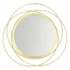 QUVIO Spiegel - Rond - Metaal - Goud