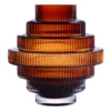 QUVIO Vaas – Glas – Bruin – Maat L