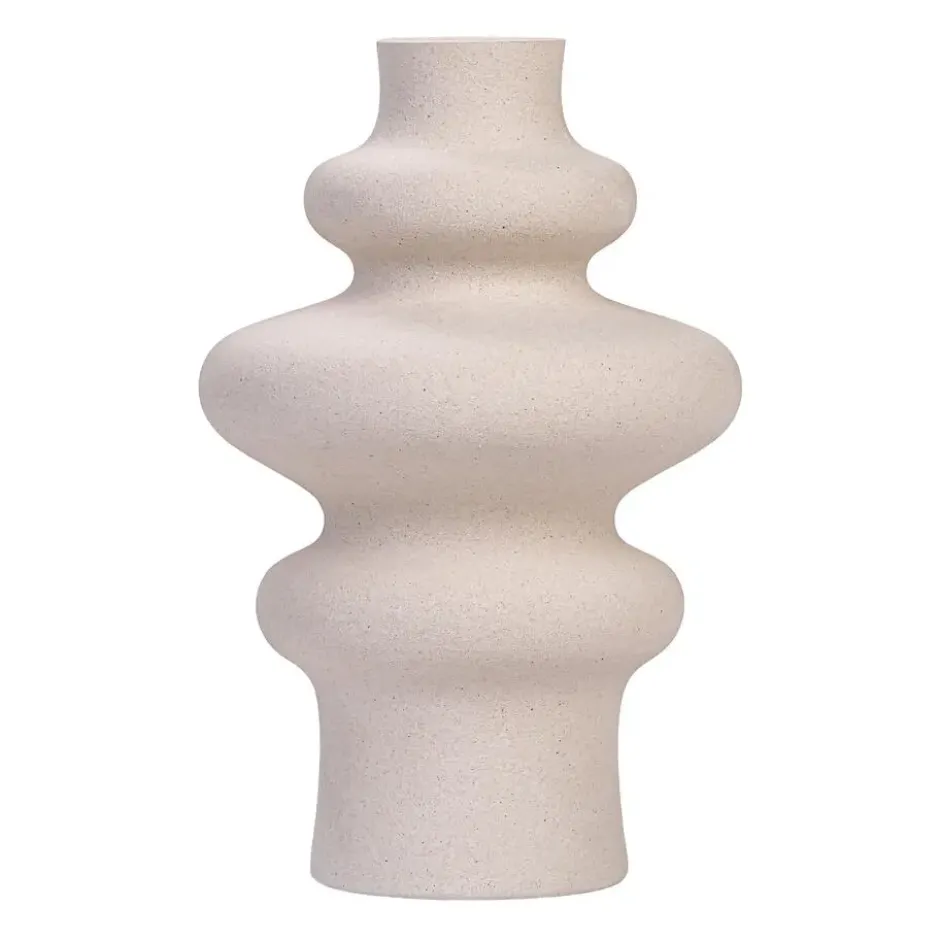 QUVIO Vaas - Keramisch - 21 cm - Beige