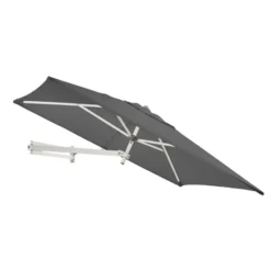 Rechthoekige Muurparasol - 200 x 140 cm - Donker Grijs