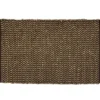 Rechthoekig katoenen tapijt met beige en zwarte motieven 90 x 60 cm