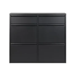 Redin Design Pippen industrieel schoenenkast 6 lade zwart - 15x98x86 cm