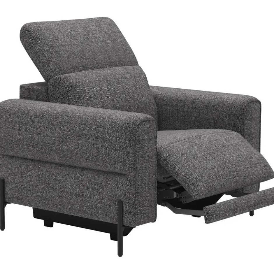 Relaxfauteuil Dave - stof Chacha - grijs