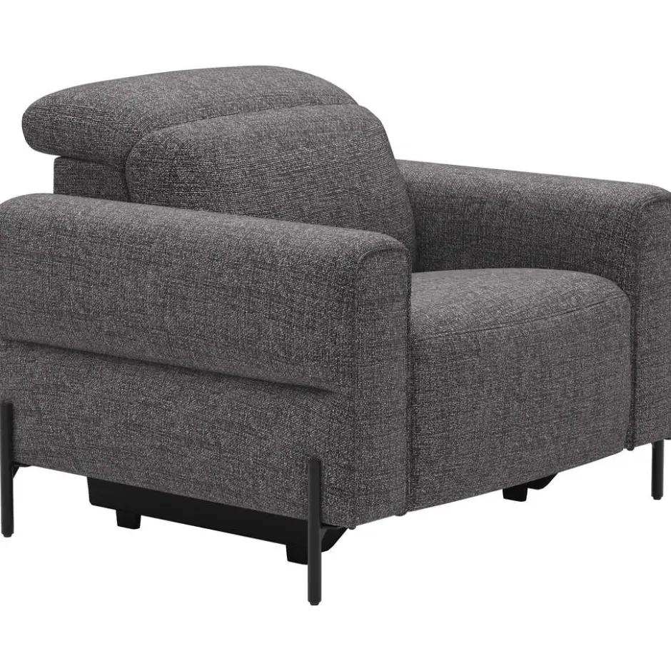 Relaxfauteuil Dave - stof Chacha - grijs