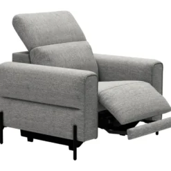 Relaxfauteuil Dave - stof Pure - grijs