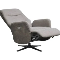 Relaxfauteuil Herman - elektrisch verstelbaar - duo-stof grijs
