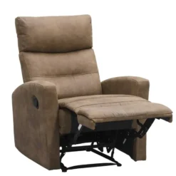 Relaxfauteuil Jackson - stof - lichtbruin
