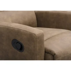 Relaxfauteuil Jackson - stof - lichtbruin
