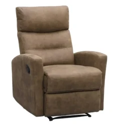 Relaxfauteuil Jackson - stof - lichtbruin