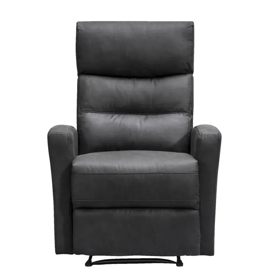 Relaxfauteuil Jackson - stof - zwart