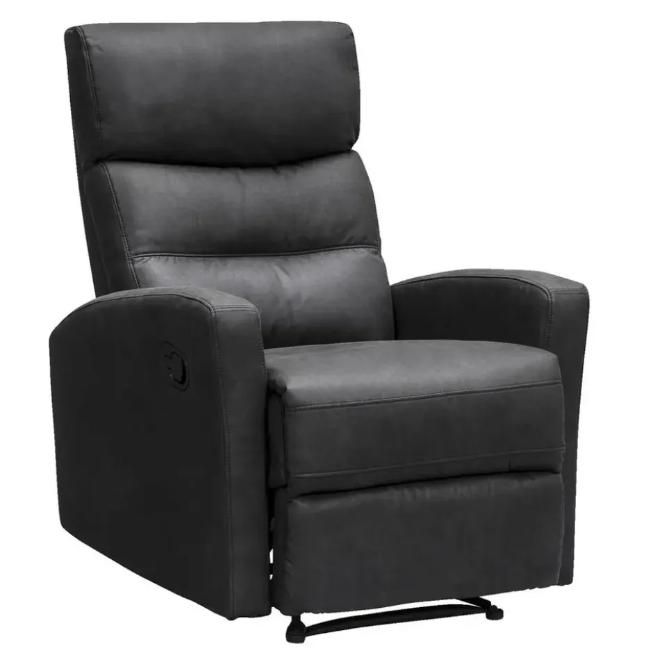 Relaxfauteuil Jackson - stof - zwart