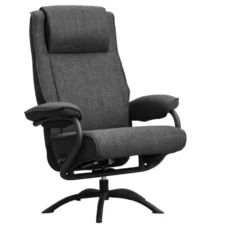 Relaxfauteuil Vincent incl. hocker - Stof Bjorn - antraciet