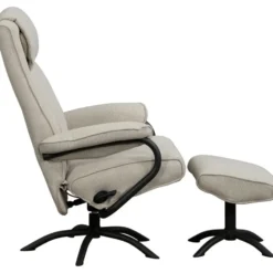 Relaxfauteuil Vincent incl. hocker - zand