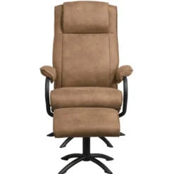 Relaxfauteuil Vincent incl. hocker - taupe