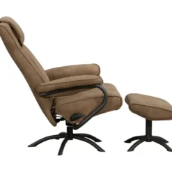 Relaxfauteuil Vincent incl. hocker - taupe
