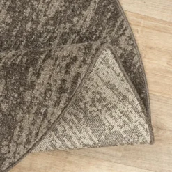 Relax Oslo Rond Vloerkleed Laagpolig Bruin Beige - 200 CM Ø