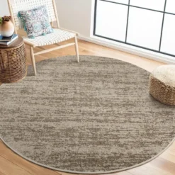 Relax Oslo Rond Vloerkleed Laagpolig Beige - 200 CM Ø