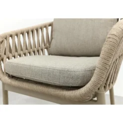 Romeo rope dining tuinstoel - Latte