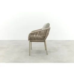 Romeo rope dining tuinstoel - Latte
