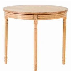 Ronde eettafel voor 4 personen in dennenhout