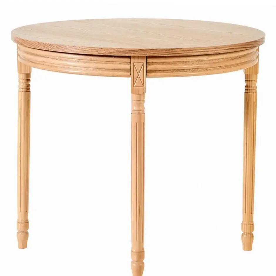 Ronde eettafel voor 4 personen in dennenhout