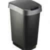 Rotho Afvalbak Twist 33 x 25 x 48 cm 25 l Polypropyleen Zilver