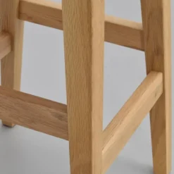 Rowico Home Austin Houten Barkruk voor Kookeiland - 65 cm - Naturel