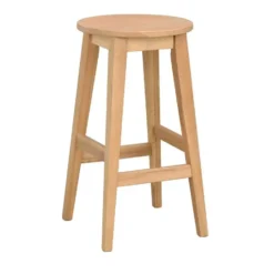 Rowico Home Austin Houten Barkruk voor Kookeiland - 65 cm - Naturel