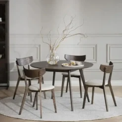 Rowico Home Yumi Ronde Houten Eettafel Ø 115 - Donker Eiken
