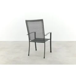 Royal Garden Balero strekmetaal stapelbare tuinstoel in Antraciet